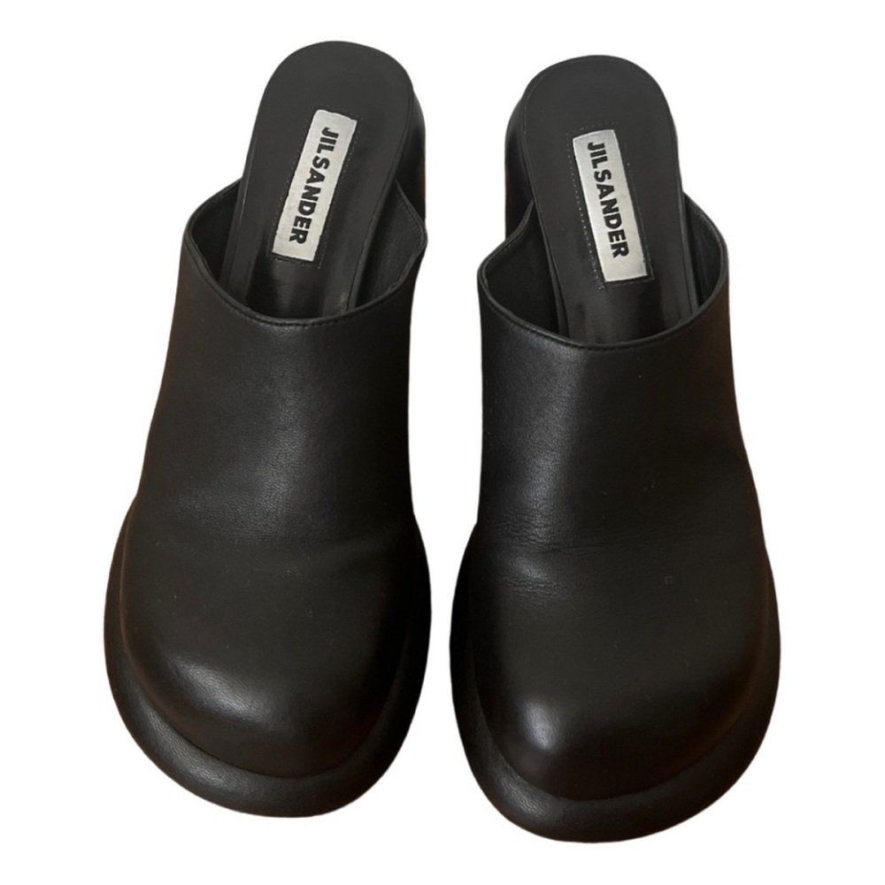 JIL SANDER BLACK MULES